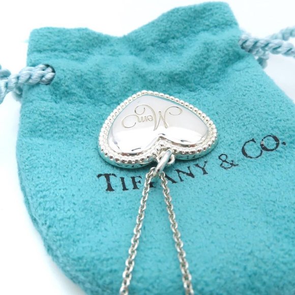 RARE!! LIKE NEW!! Beautiful Tiffany & Co. Sterling Silver Mom Necklace - Picture 2 of 4